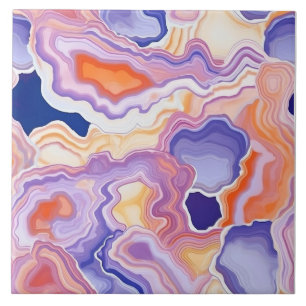 Carreau Motif sans fin Géode Agate