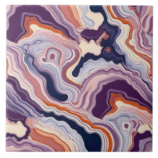 Carreau Motif sans fin Géode Agate