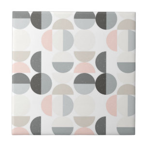 Carreau Motif scandinave de demi-cercle de style