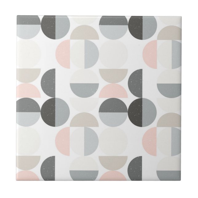 Carreau Motif scandinave de demi-cercle de style (Devant)