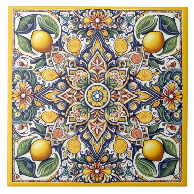 Carreau Motif sicilien (Devant)