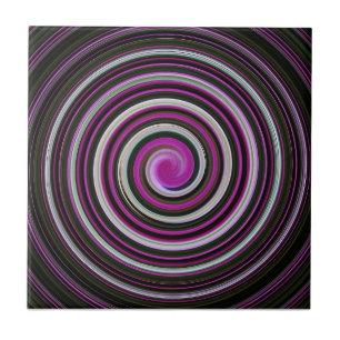 Carreau Motif spiral pourpre