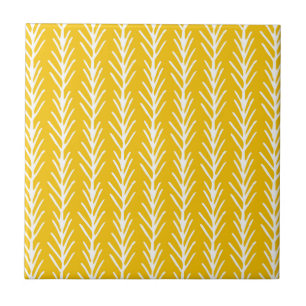 Carreau Motif tiré par la main de blé d'or