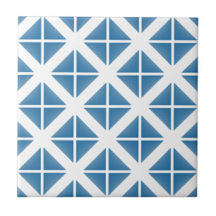 Carreau Motif triangle bleu tendance