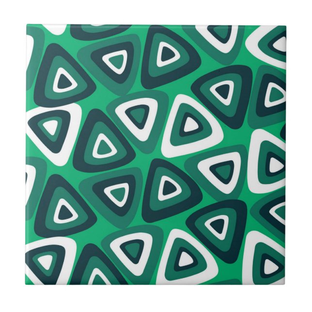 Carreau Motif triangle vert (Devant)