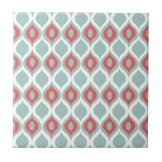 Carreau Motif tribal géométrique d'impression d'Ikat de
