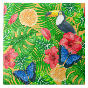 Carreau Motif tropical