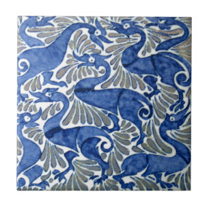 Carreau Motif turc de conception florale de tabouret