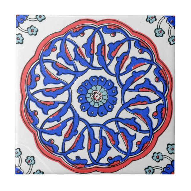 Carreau Motif turc de mandala (Devant)