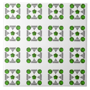 Carreau Motif vert