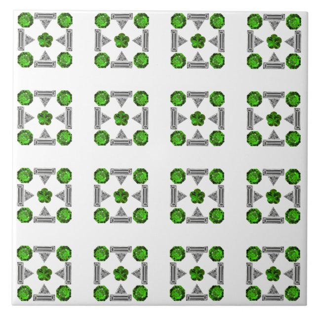 Carreau Motif vert (Devant)