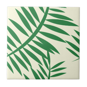 Carreau Motif vert tropical de feuille de fougère