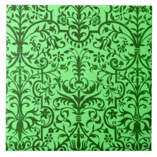 Carreau Motif victorien vert