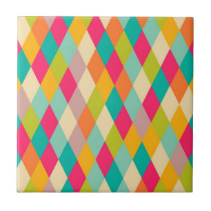 Carreau motif vintage arlequin