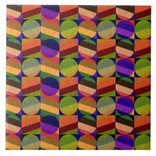 Carreau Motif Vintage coloré inspiré