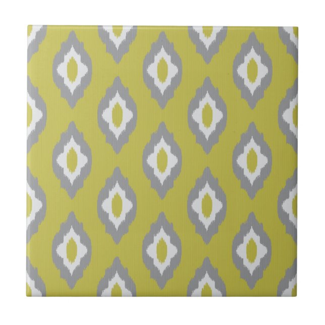 Carreau Motif vintage d'Ikat (Devant)