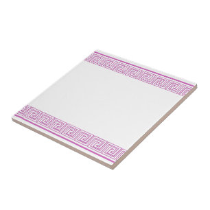 Carreau Motif violet Grecian Frieze