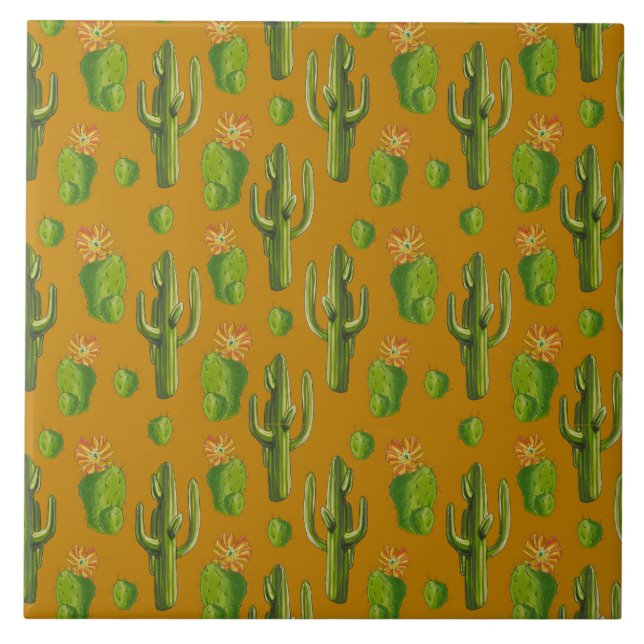Carreau Motif Wild Cactus (Devant)