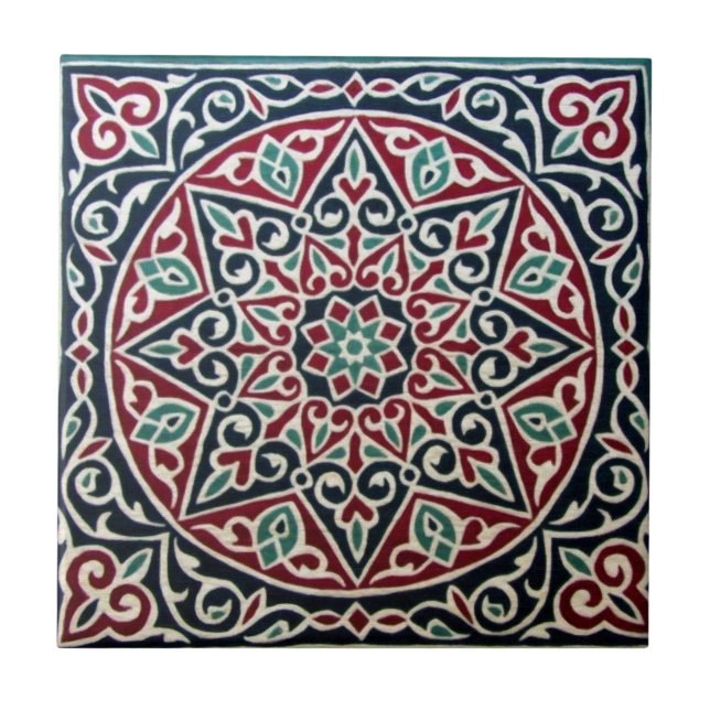 Carreau motifs islamiques 10 d'art (Devant)
