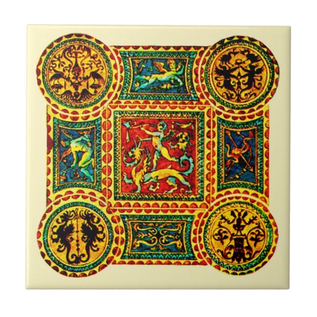 Carreau Motifs italiens de la Renaissance (Devant)