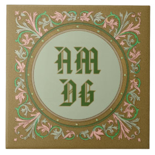 Carreau Moto jésuite de St Ignace (BK 50 ; Latin Abbrev.)