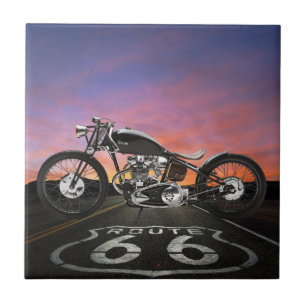 Carreau Moto vintage - Voitures - Route 66 - SRF