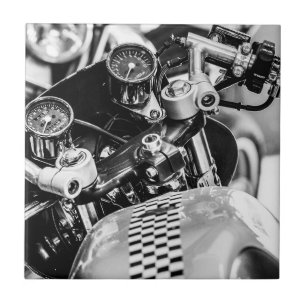 Carreau Motorcycle Motorbike moker cavalier Monochrome