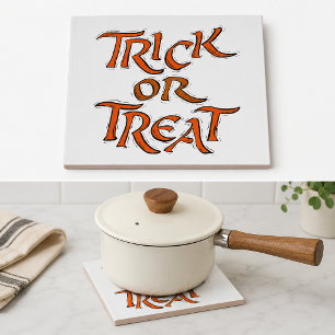 Carreau Mots de Trick or Treat pour Halloween
