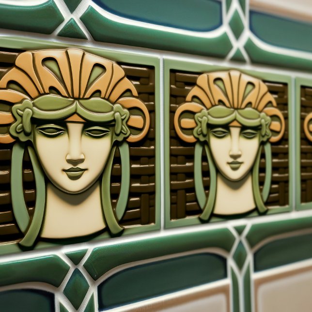 Carreau Mouvement d'artisanat des arts de la symétrie Abst (Créateur téléchargé)