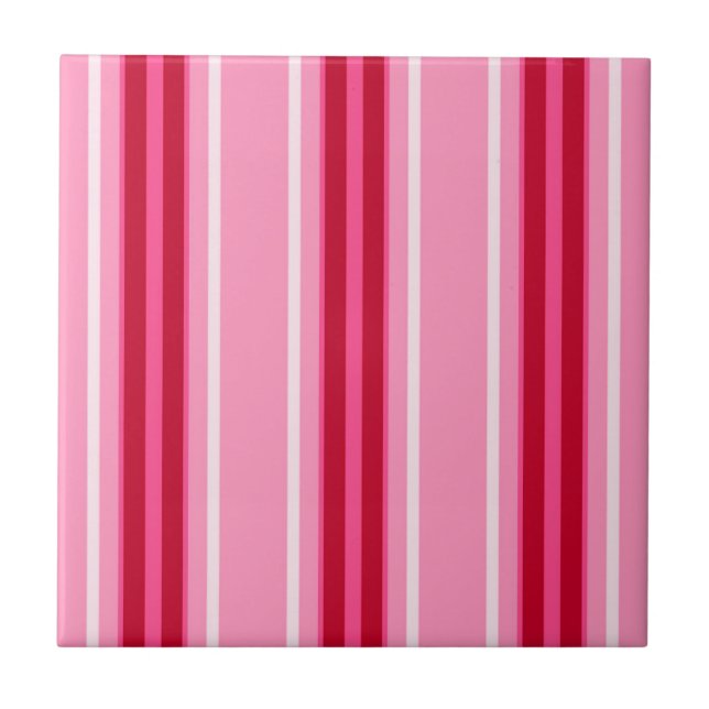 Carreau Moyens du siècle moderne, rose et bordeaux (Devant)