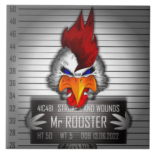 Carreau Mr Rooster (Devant)