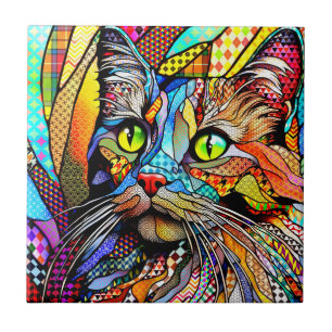 Carreau Multicolor Cat 711 motif