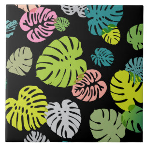 Carreau Multicolor Feuilles tropicaux 2