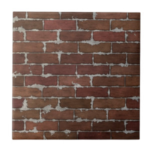 Carreau Mur de briques rouge
