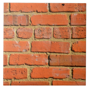 Carreau Mur de briques rouge