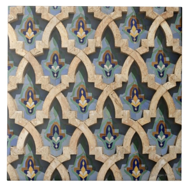 Carreau Mur de mosaïque, Hassan II Mosquée-Casablanca (Devant)