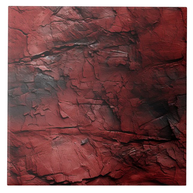 Carreau Mur rouge et noir (Devant)