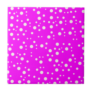 Carreau Mur uni rose fuchsia intense Rose clair vif et l