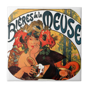 Carreau Muse à bière vintage