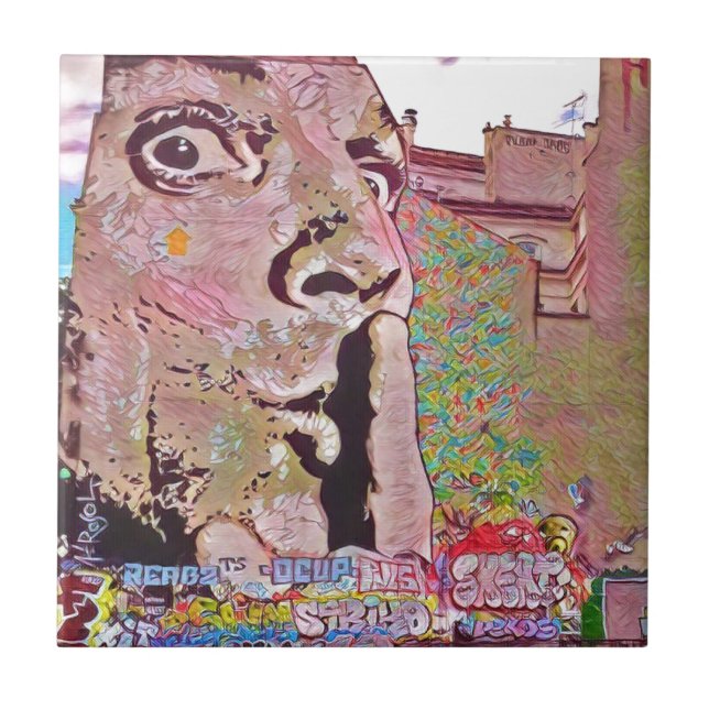 Carreau Musée de Pomipidou de graffiti de Paris (Devant)