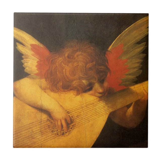 Carreau Musicien Angel Lecture par Rosso Fiorentino (Devant)