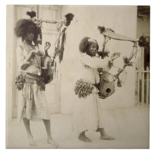 Carreau Musiciens de Nubian (photo de sépia)