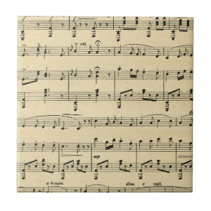 Carreau Musique Antique Sheet