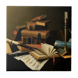 Carreau Musique et littérature de William Harnett, Art fin