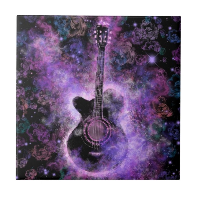 Carreau Musique guitare romantique - Mélodie magique (Devant)
