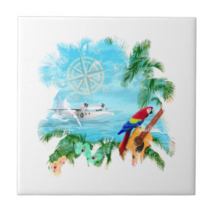 Carreau Musique tropicale de plage