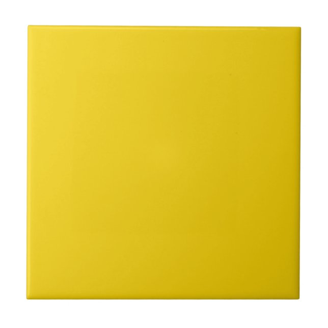 Carreau Mustard Jaune foncé Jaune Couleur Solide Arrière - (Devant)