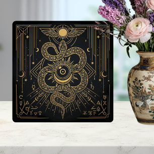 Carreau Mystic Gold Snaket Sun Astrologie Céleste Art