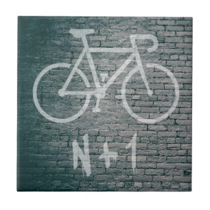 Carreau N+1 graffiti de vélo