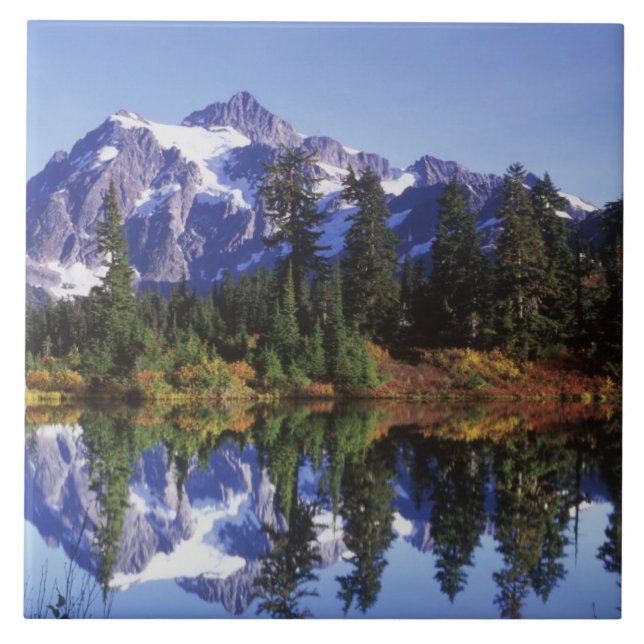 Carreau N.A., États-Unis, Washington, Mt Baker et Snoqualm (Devant)